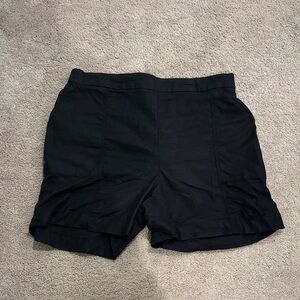 Lane Bryant Black linen shorts